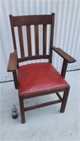 Mission style  oak chair