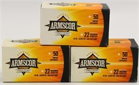 150 Rounds Of Armscor .22 Magnum Ammunition