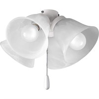$88  Fan Light Kits Collection 4-Light White Ceili