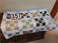 Square Pattern Quilt 100" X 62"