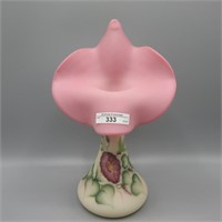 Fenton 10.5" HP Burmese JIP Vase - Glass Messenger