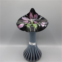 Fenton 10.5" HP Amy Rib Optic JIP Vase - Barlay