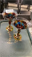 Handmade in Romania cocktail glasses