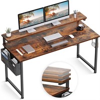 ODK Computer Desk  Adjustable Monitor Shelves