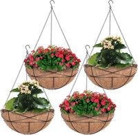 4 Pack MICGEEK Hanging Planter Basket 14 in