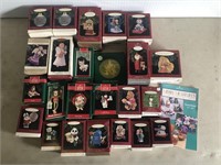 24 Hallmark Ornaments in Box / Catalog