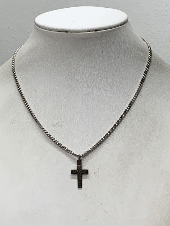JAMES AVERY STERLING SILVER CROSS PENDANT NECKLACE