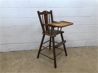 Vintage Softwood High Chair