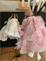 2 porcelain dolls