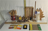 Wood Project Pieces, Dowels, Sandpaper & More
