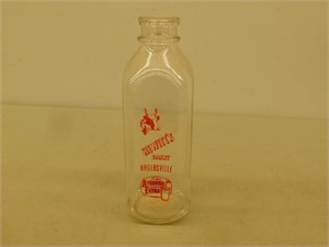 Hewitts Dairy Hagersville dairy bottle 10 in
