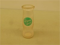 Green Spot milk bottle 6 in tall