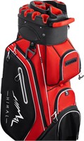 $180  14-Way Golf Cart Bag, Full Divider Top, Red