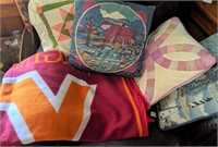 Virginia Tech Blanket & Accent Pillows