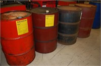 4 Metal 55 Gallon Barrels