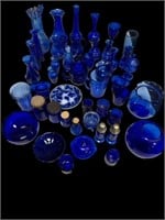 Vintage/ Antique Blue Glass lot