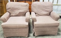2 arm chairs, Best Chairs Inc. Mauve fabric,