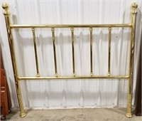 Brass head board with frame, full size