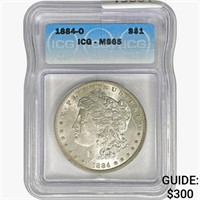 1884-O Morgan Silver Dollar ICG MA65