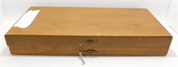 ** Large Wood Travel Jewelry Display Case -