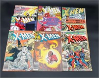 Lot of 9 Marvel X-MEN & Other Comics 1980's 1990's