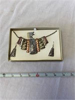 Necklace and earring combo in box