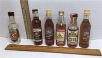 6 Vintage Mini Liquor Bottles *Beremtzen