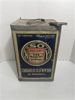 Vintage Socony Motor Oil Flat Can