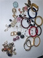 A lot of costume jewelry/Avon  bracelets