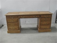 73"x 20"x 31" Wood Executive Desk