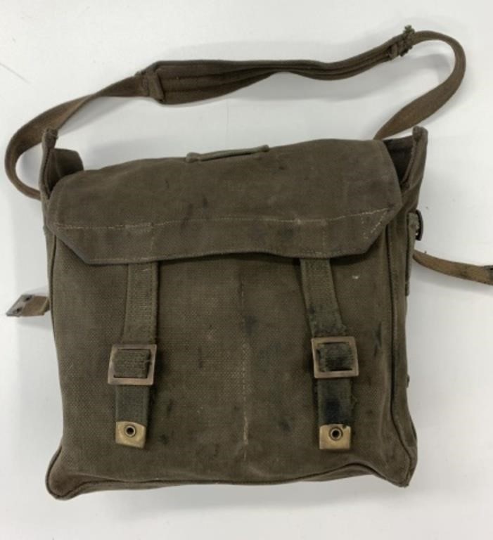 WW2 Waxed Musette Field Bag