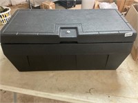 Plastic storage trunk sizes in pic