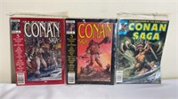 Marvel Magazine Comics Conan Saga Issue 1, 5, & 41