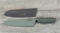 COOCLAN 7"SANTOKU KNIFE W SHEATH NEW