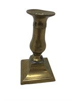 Antique brass push up bottom candle holder