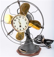 Antique General Electric Table Fan & Clock