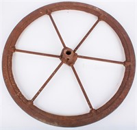 Antique Machine Industrial Age Cast Iron Wheel