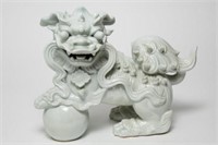 Chinese Blanc de Chine Porcelain Foo Dog
