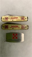 3 Ralston Pocket Knives