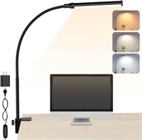 ShineTech LED Desk lamp with Clamp, Eye-Caring Cli