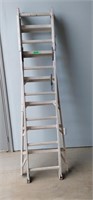 14 rung aluminum extension ladder