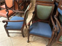 LOT - (10) DINING CHAIRS - BLUE