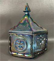 Vintage Tiara Bicentennial Carnival Glass Dish