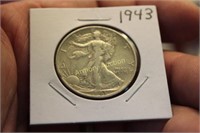 1943 SILVER STANDING LIBERTY HALF DOLLAR