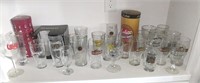 Shelf Full of Beer Glasses