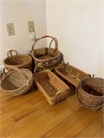 6 Baskets.Longaberger, Country Woven collection,