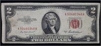 1953 A $2 Red Seal Legal Tender Nice Note