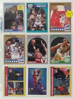 9 1990 Hoops Incl. Scottie Pippen, Michael Jordan,