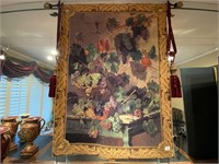 Wall Hanging Tapestry Fancy Tassels & Rod