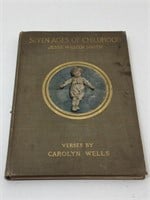 1909 The Seven Ages Of Childhood Poetry Book by